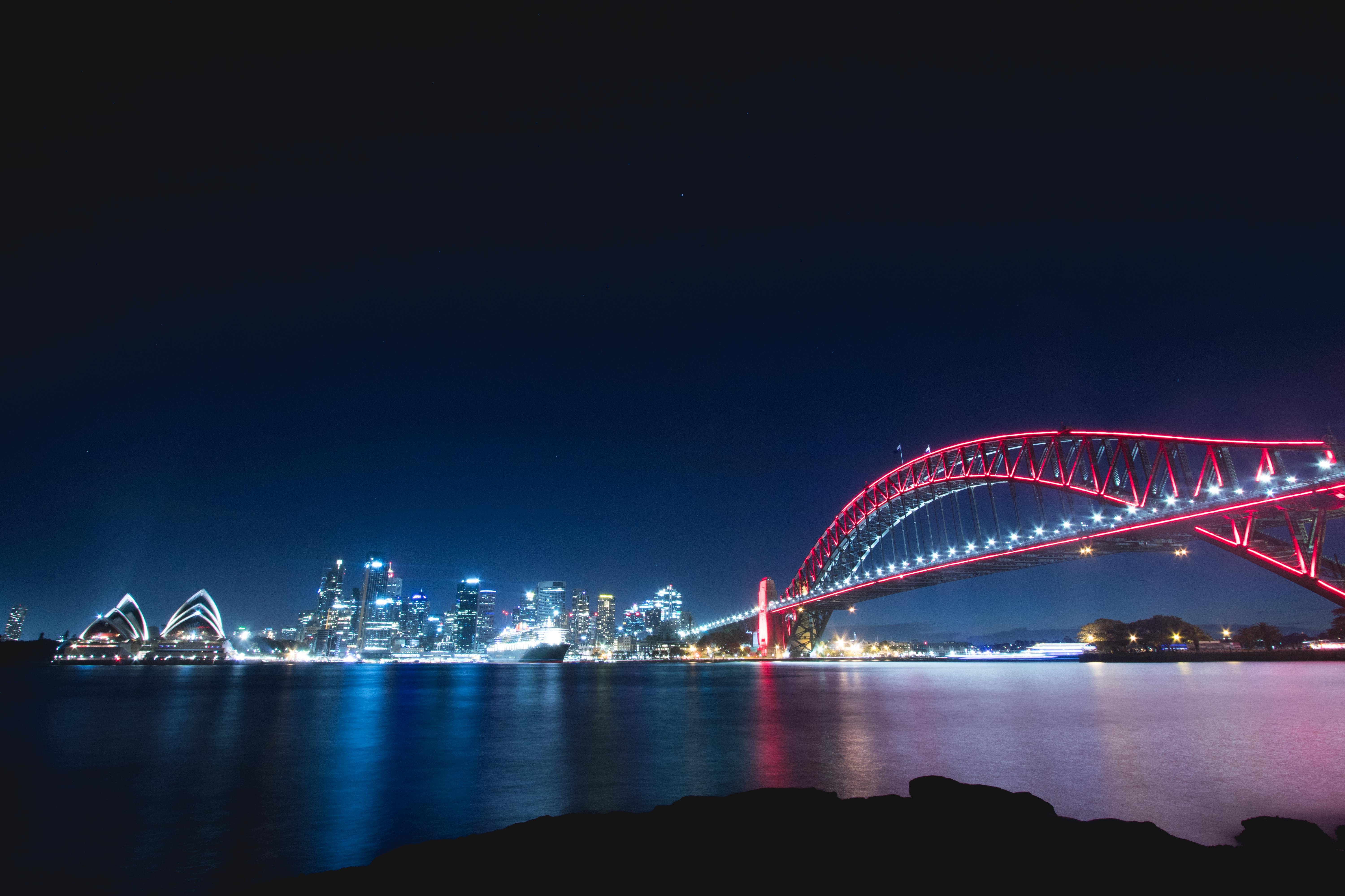 Night Sydney 4k Hd - HD Wallpaper 
