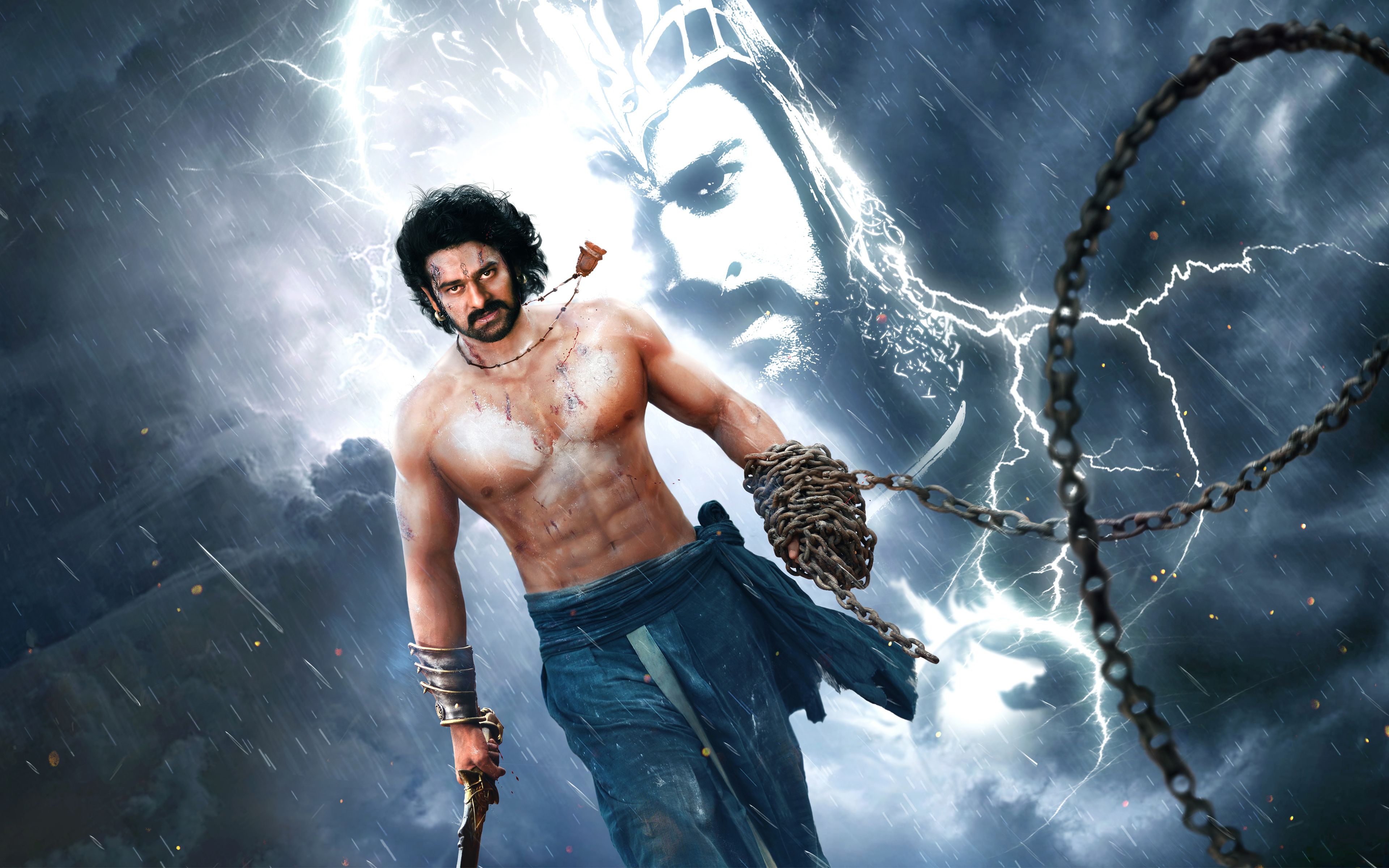 Prabhas In Baahubali Hd - HD Wallpaper 