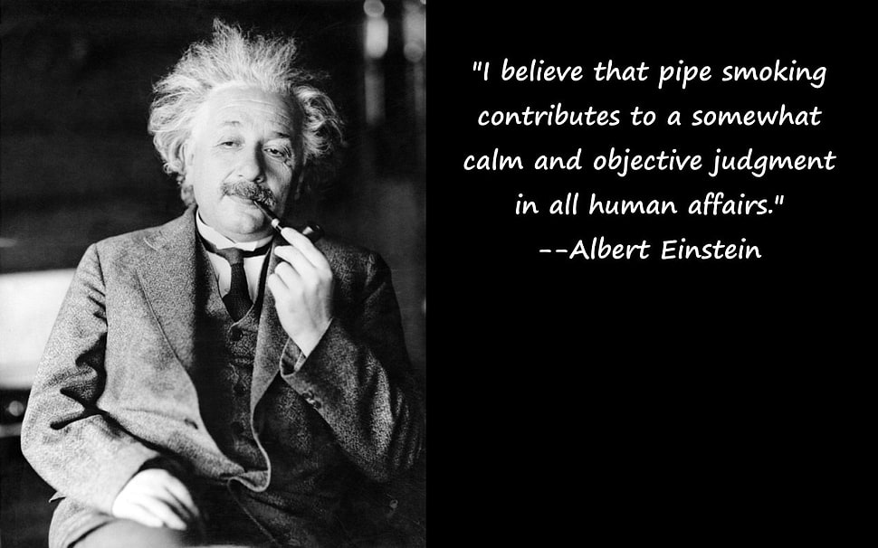 Albert Einstein Quote And Photo, Albert Einstein, Pipes - Weight Of Einstein Brain - HD Wallpaper 