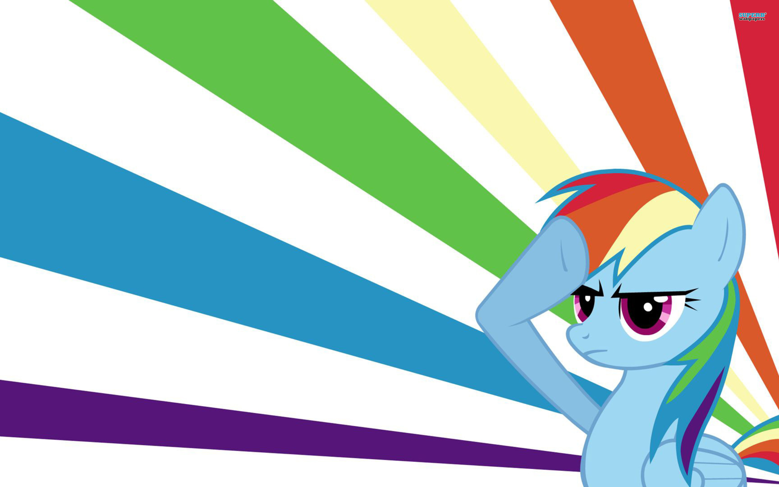 Rainbow Dash Salute - HD Wallpaper 