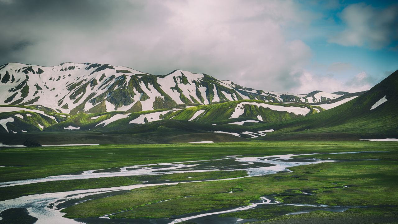 Iceland Mountains - HD Wallpaper 