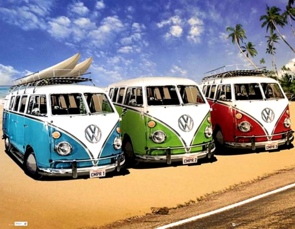 Volkswagen Bus Wallpaper For Mac Zjy L♡ve Bug Pinterest - Vw Camper Van Surf - HD Wallpaper 
