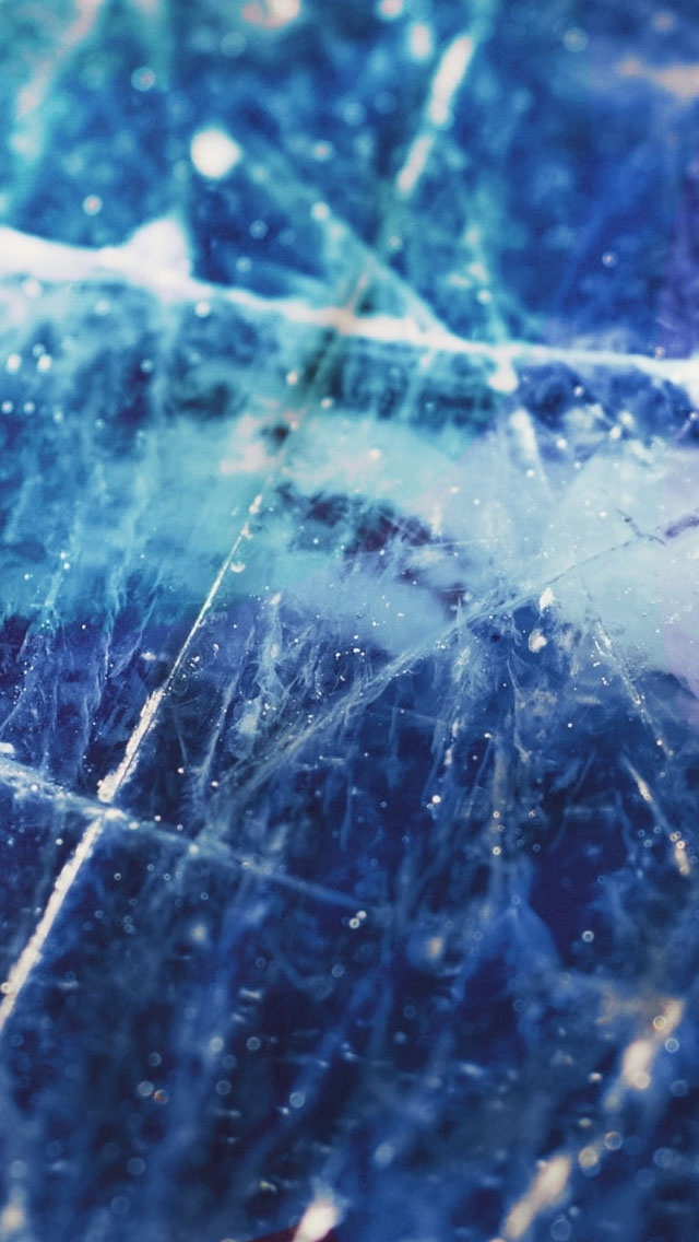 Cracked Ice Surface Iphone Wallpaper - Ice Wallpaper Iphone - HD Wallpaper 