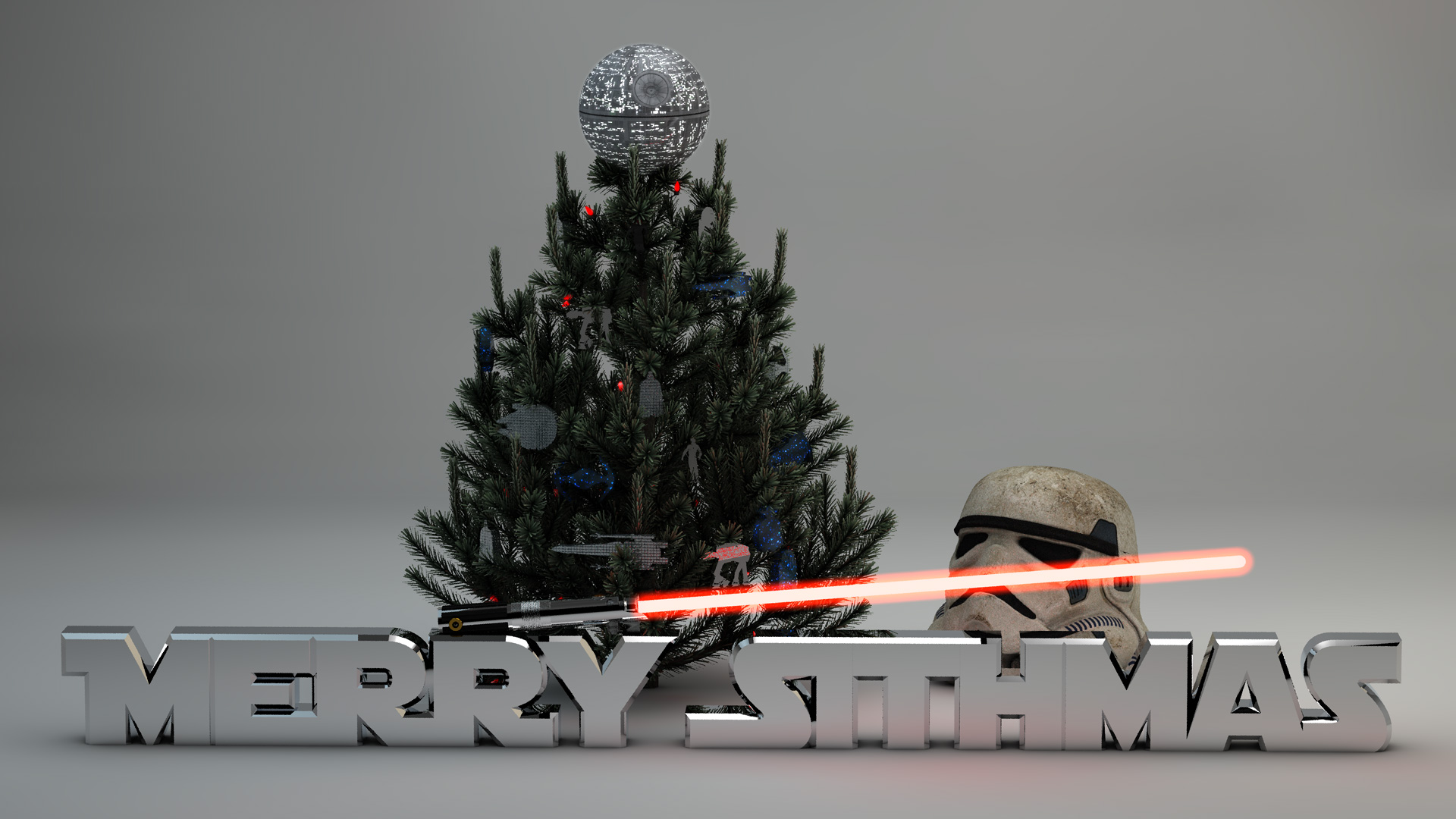 Star Wars Christmas Background - HD Wallpaper 