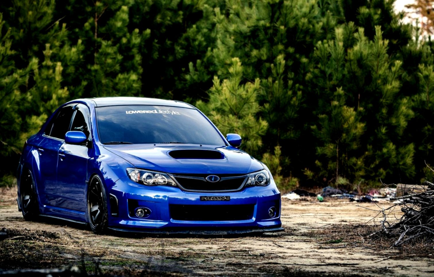 Subaru Impreza Wrx Sti Car Tuning Wheels Wallpaper - Subaru Wrx 2008 Tuning - HD Wallpaper 