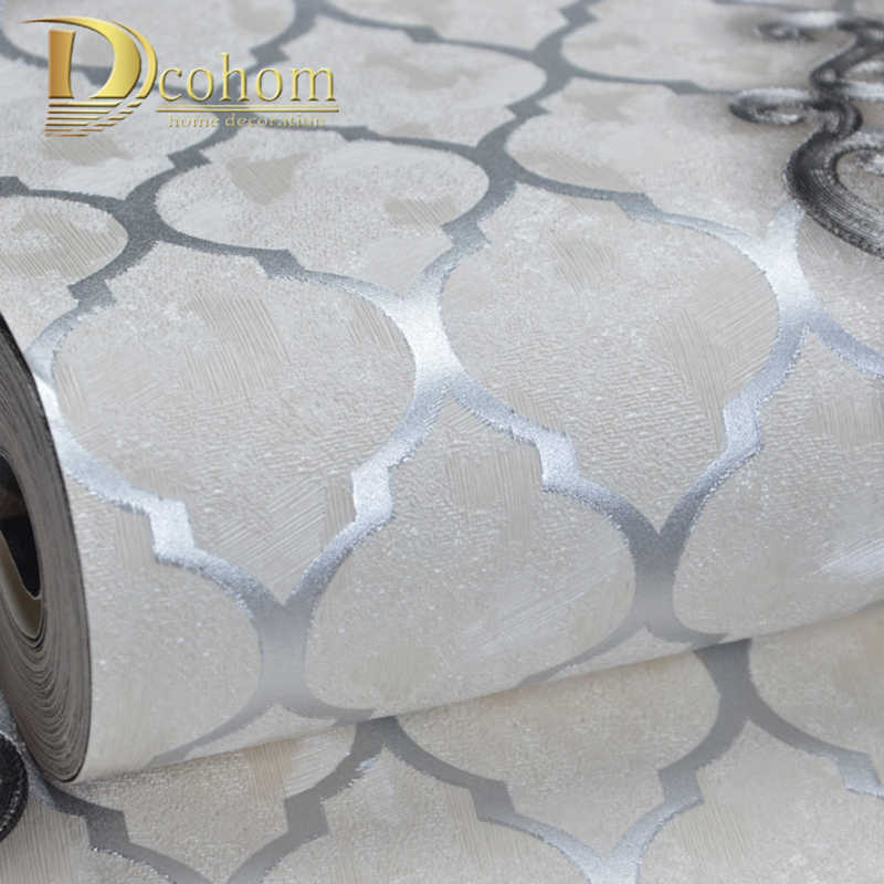 High Quality Black Sliver Diamond Lattice Pattern Damask - Wallpaper - HD Wallpaper 