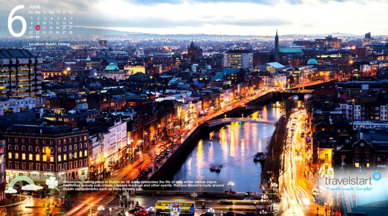 June 2014 Is Bloomsday In Ireland Download Your Free - Dublin Ireland - HD Wallpaper 