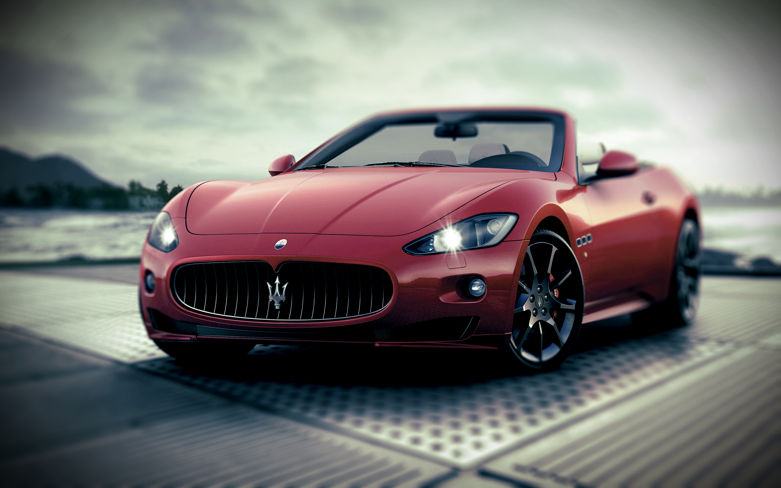 Maserati - Maserati Convertible Red Color - HD Wallpaper 