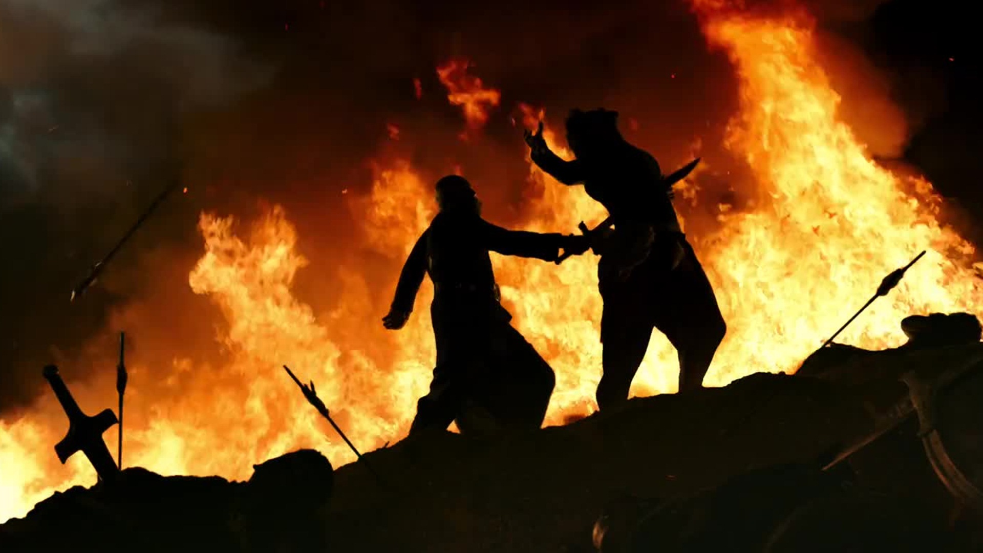 Baahubali 2 The Conclusion Hd Wallpaper - Bahubali Killing Scene - HD Wallpaper 