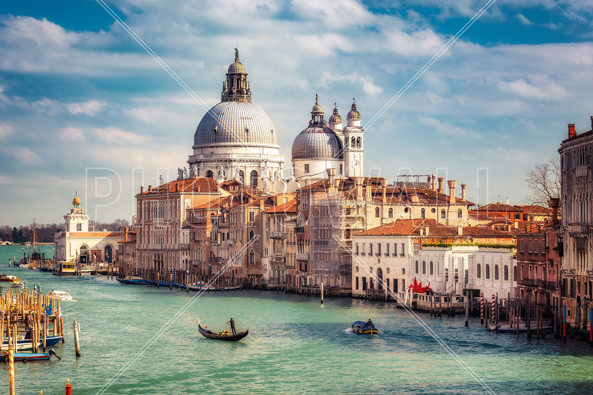 Basilica Santa Maria Della Salute In Venice - Grand Canal - HD Wallpaper 