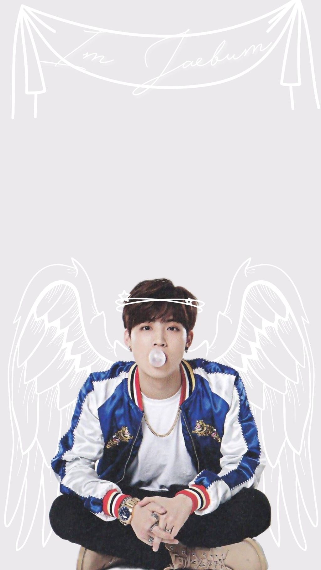 #got7 #jb #im #jaebum #wallpaper #gray #wings - Got7 Jb - HD Wallpaper 