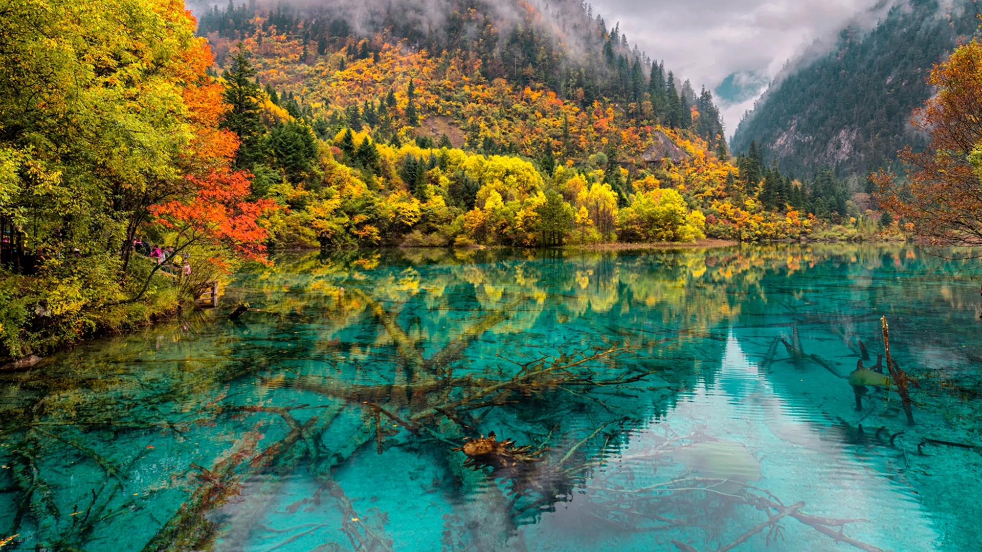 Jiuzhaigou National Park China - HD Wallpaper 