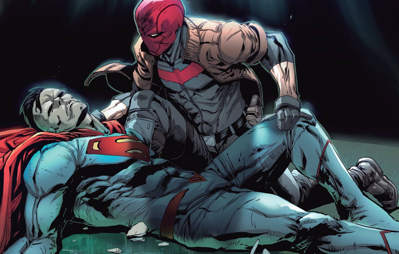 Photo Wallpaper Red Hood, Bizarro, Jason Todd, Rebirth, - Red Hood And Bizarro - HD Wallpaper 