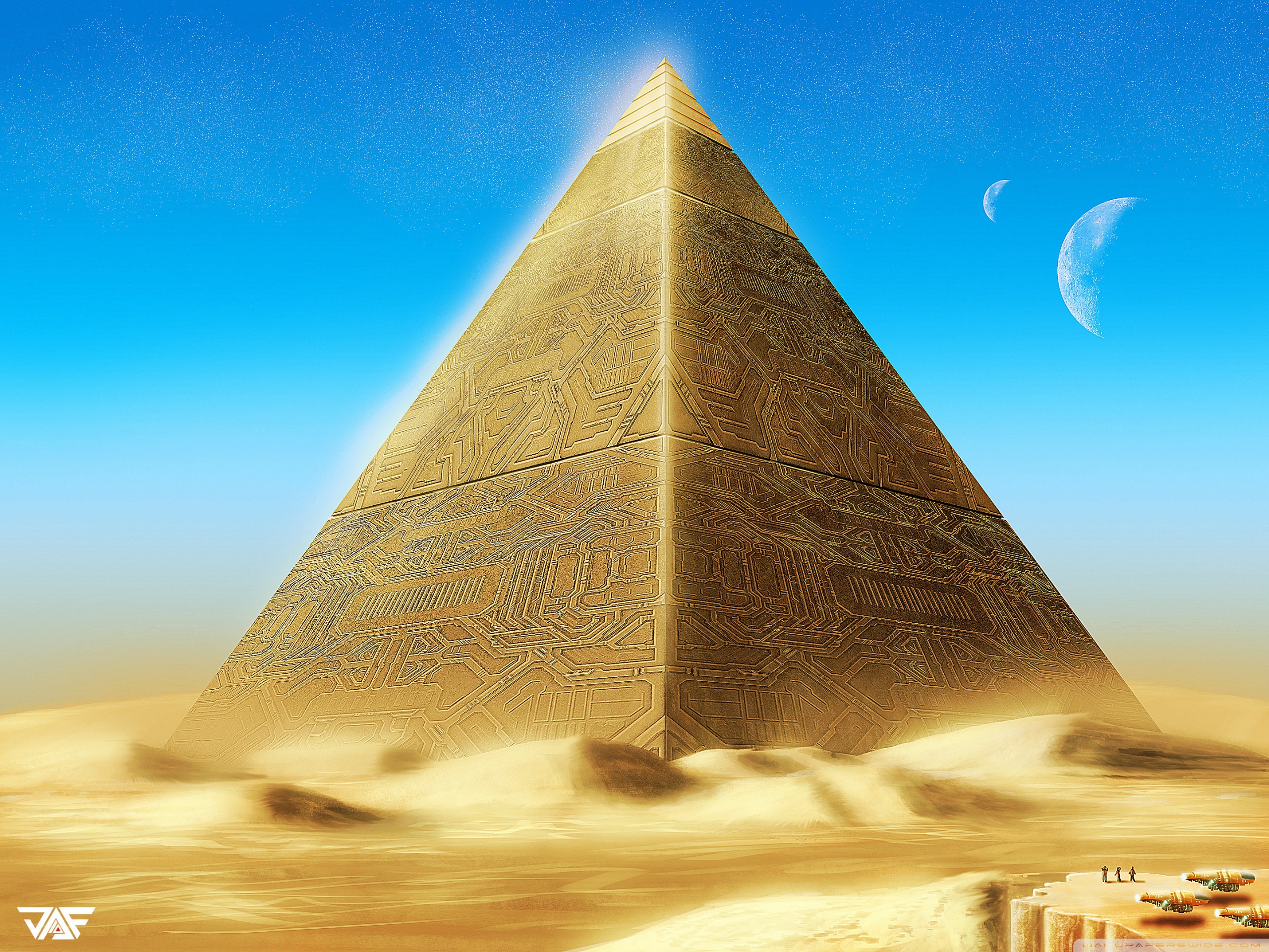 Pyramid Of Giza Gold - HD Wallpaper 