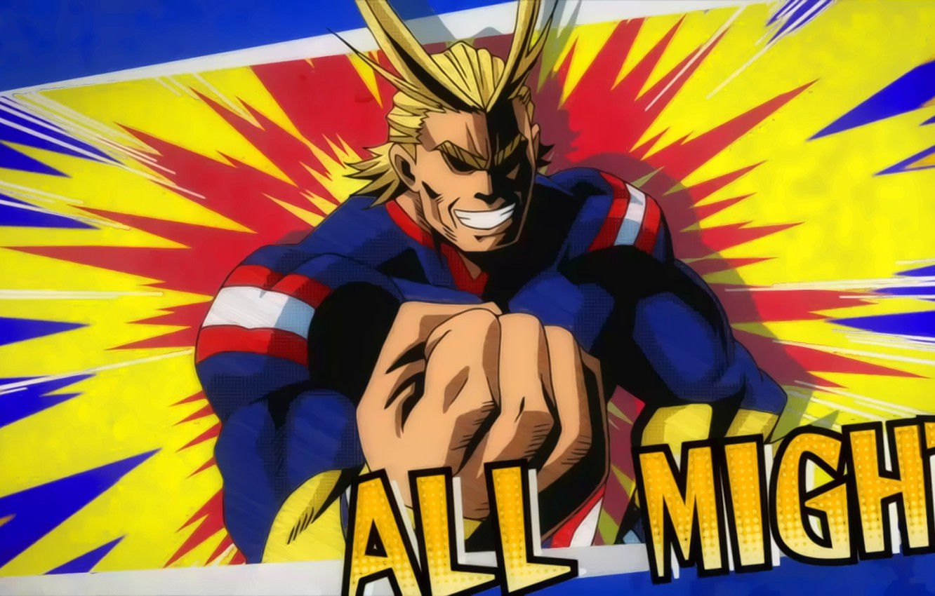 Photo Wallpaper Anime, Power, Hero, Hand, Manga, Sensei, - All Might - HD Wallpaper 