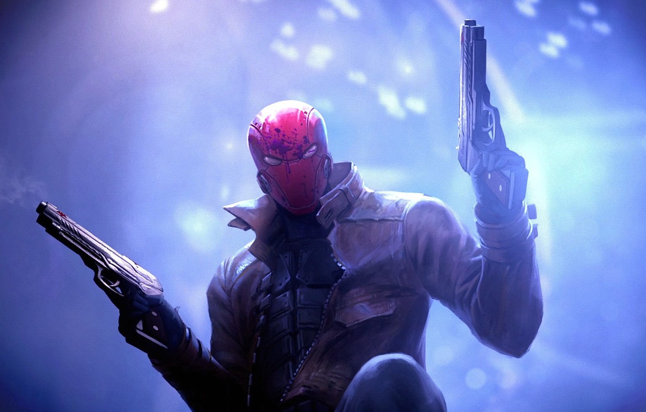 Photo Wallpaper Weapons, Guns, Dc Comics, Antihero, - Red Hood Dc - HD Wallpaper 