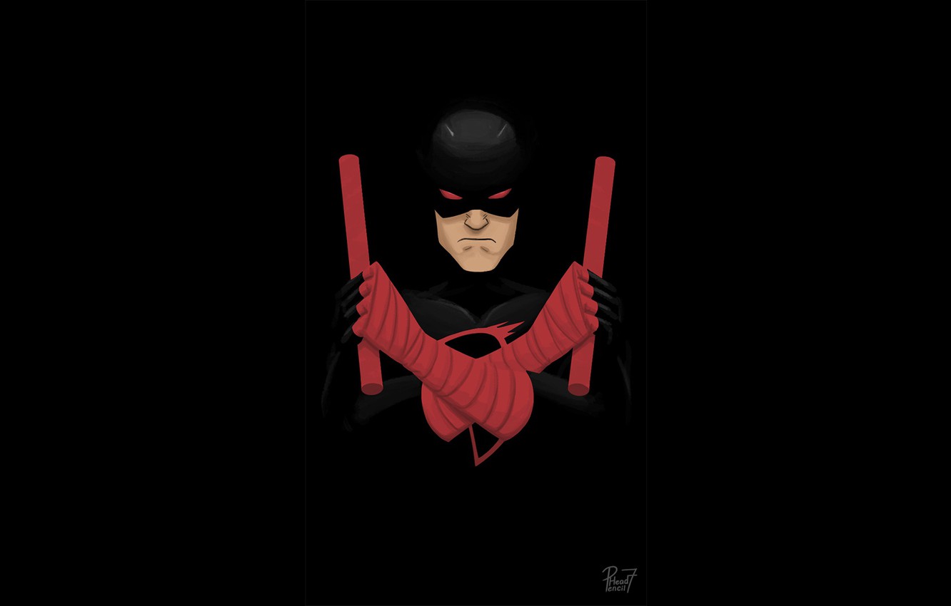 Photo Wallpaper Costume, Hero, Mask, Comic, Superhero, - Batman Daredevil Fan Art - HD Wallpaper 