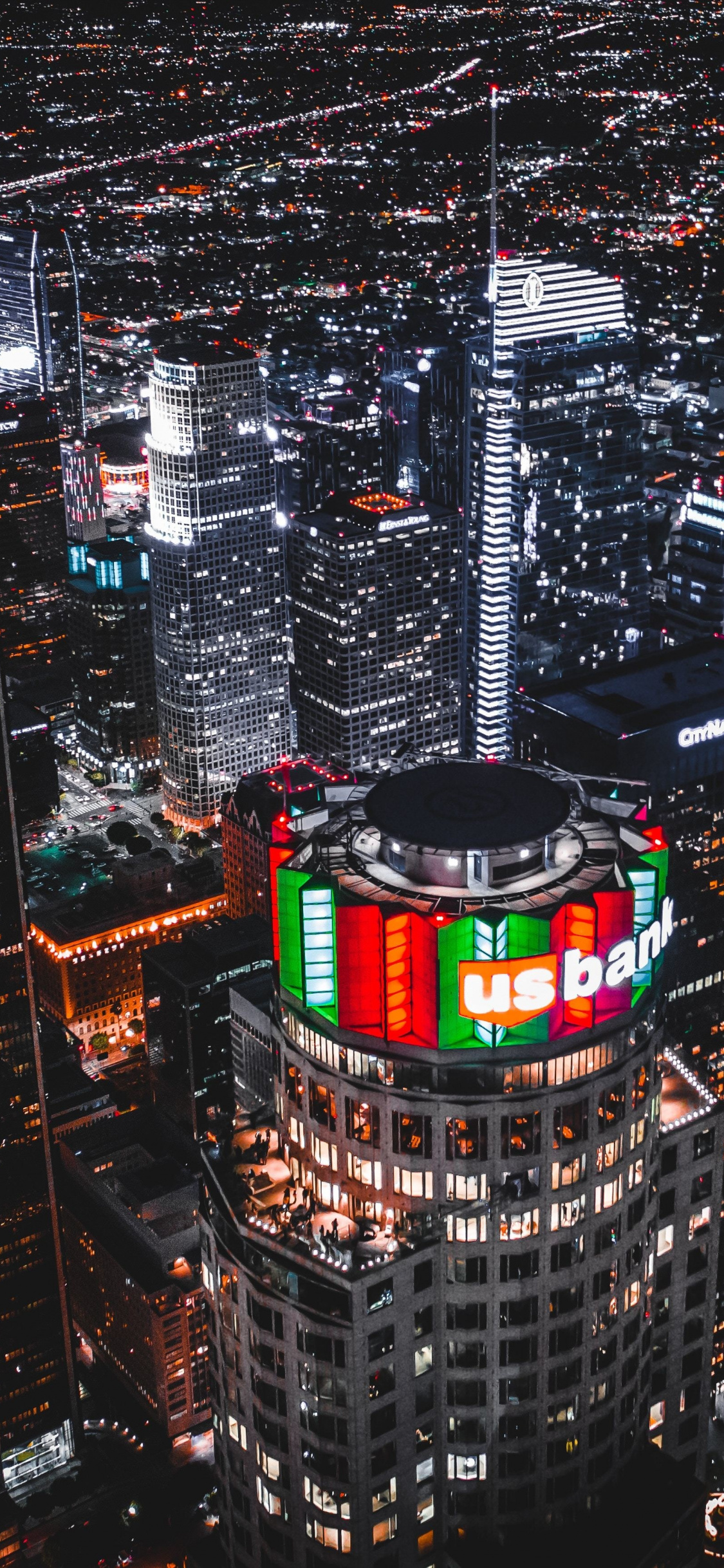 Los Angeles, Aerial View, Buildings, Cityscape, Wallpaper - Los Angeles Cityscape 4k - HD Wallpaper 