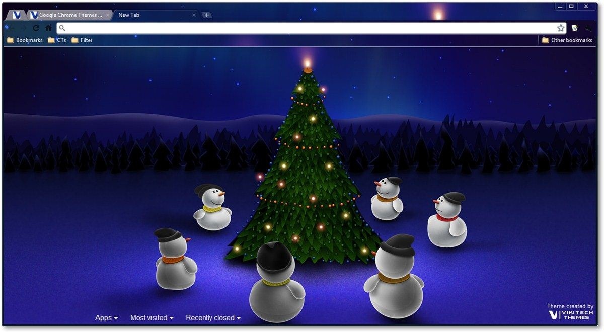 Christmas Snowmen Theme By Technorms - Free Christmas Desktop - HD Wallpaper 