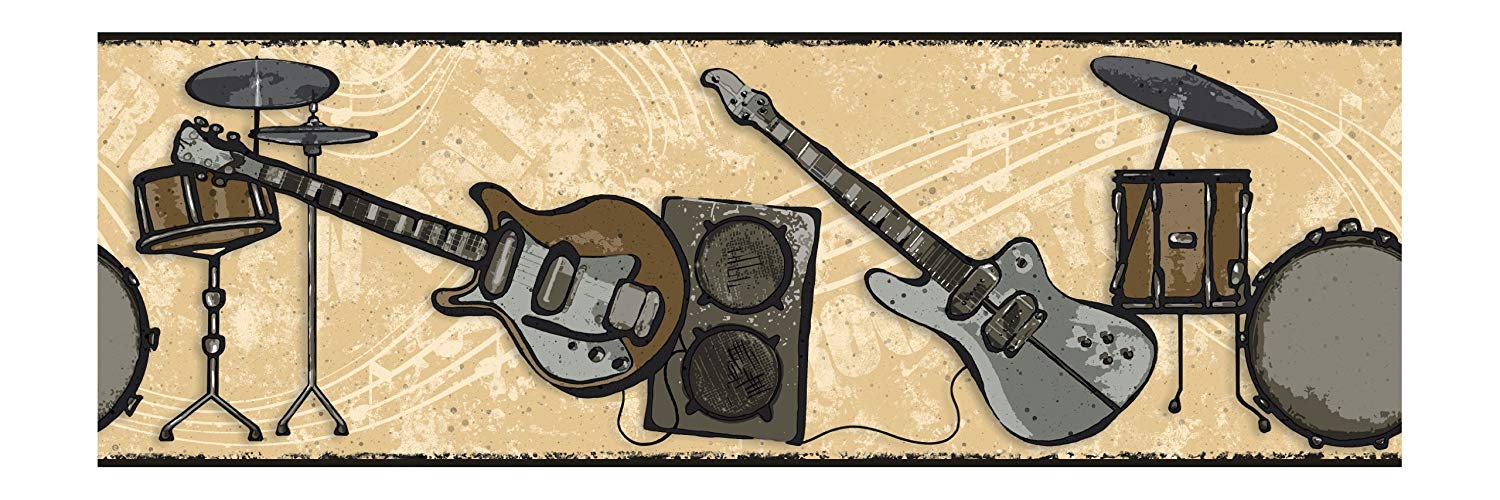 Rock N Roll Background Guitar - HD Wallpaper 