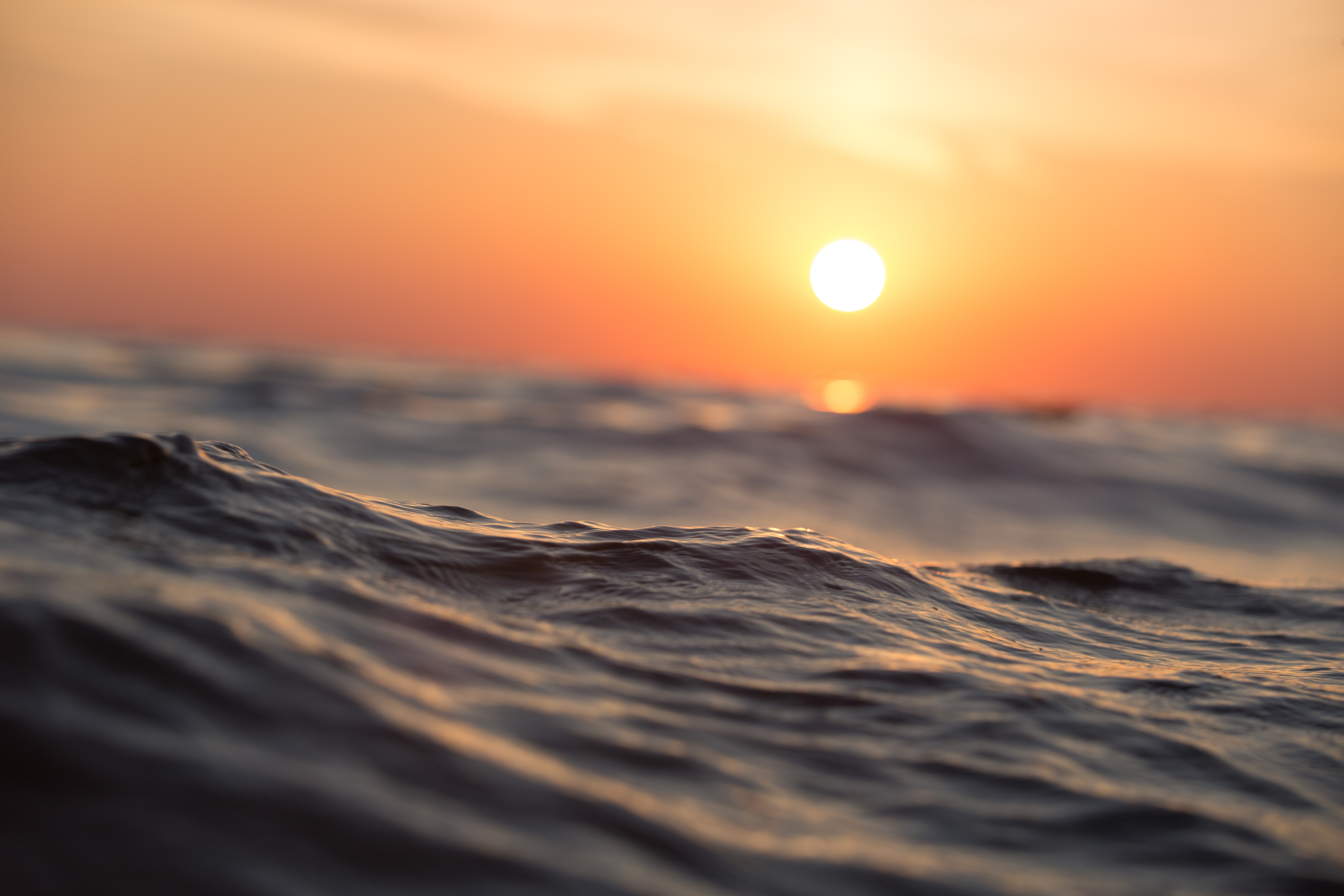 Water And Sunset - HD Wallpaper 