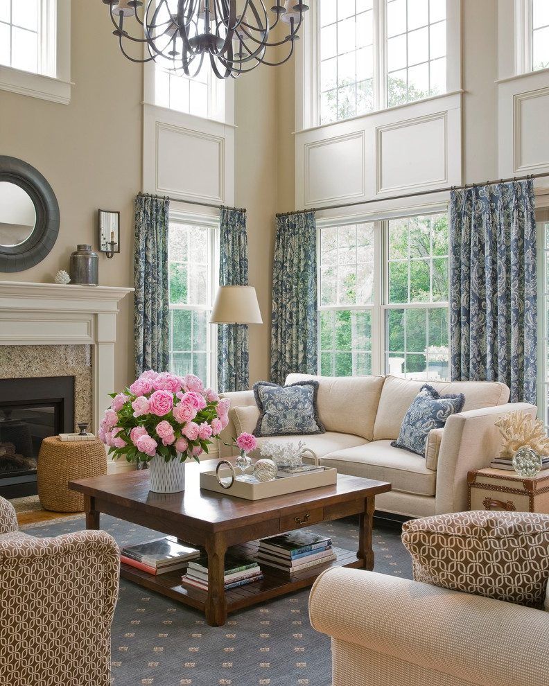 Wall Covering Traditional Living Room - HD Wallpaper 