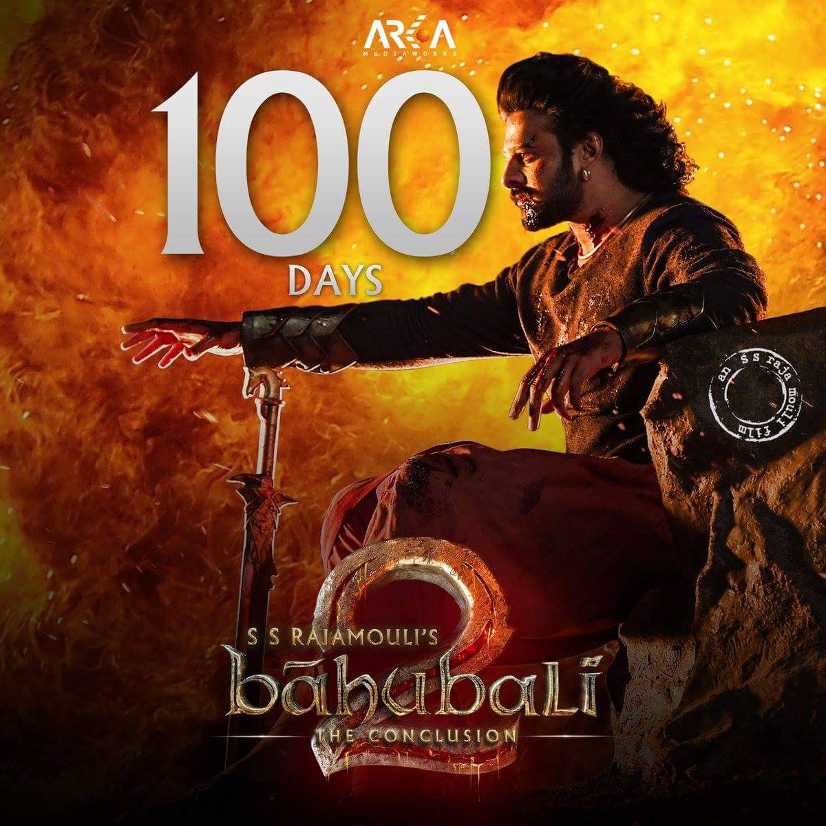 Bahubali 2 100 Days New - HD Wallpaper 