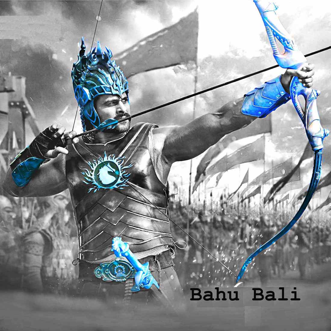 Bahubali Movie High Quality Wallpapers And Backgrounds - Baahubali Bow And Arrow - HD Wallpaper 