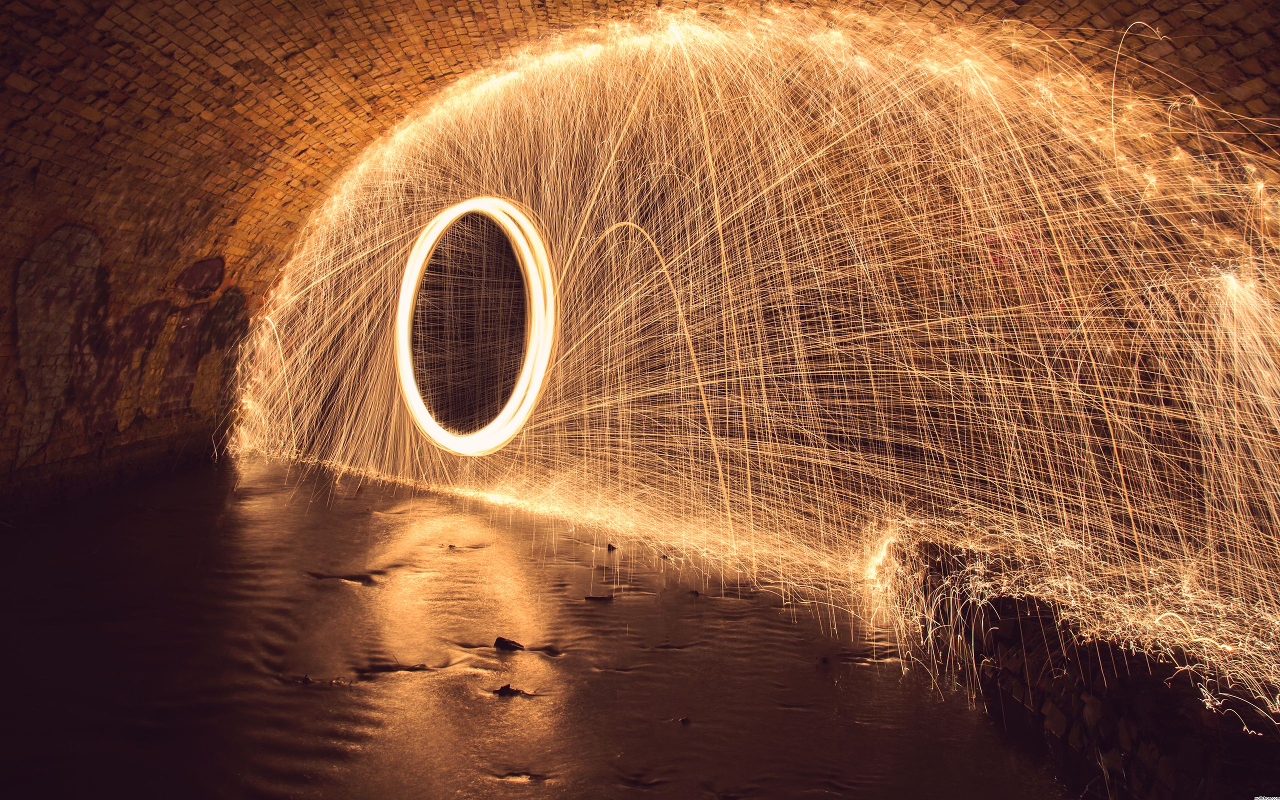 Tunnel Long Exposure Fireworks - HD Wallpaper 