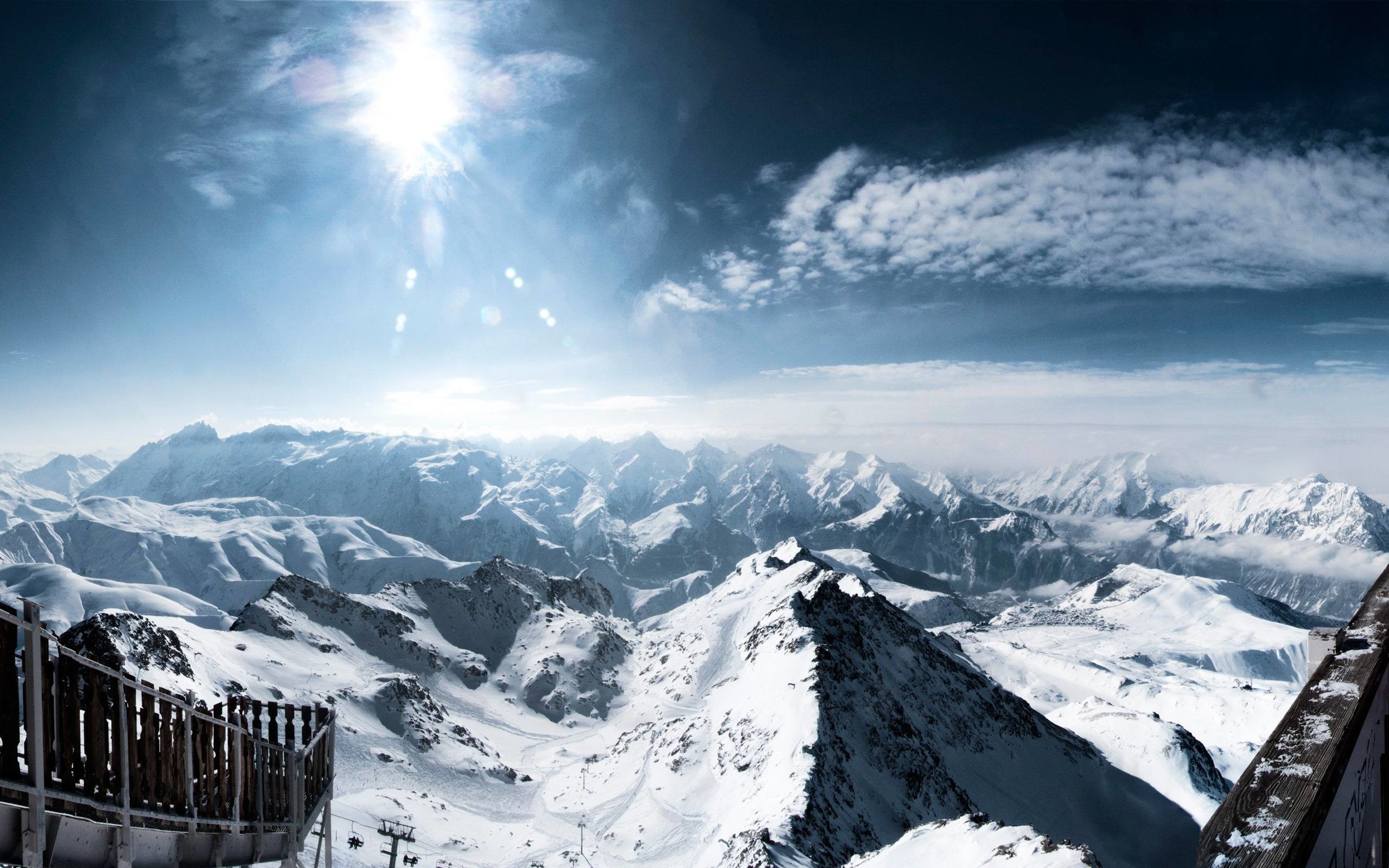 Alps Wallpapers - Snowy Mountains Wallpaper Hd - HD Wallpaper 