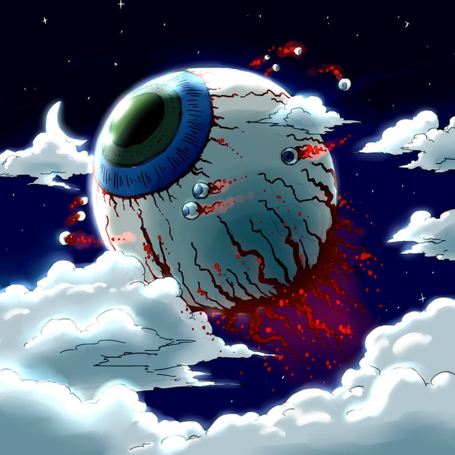 Terraria Eye Of Cthulhu - HD Wallpaper 