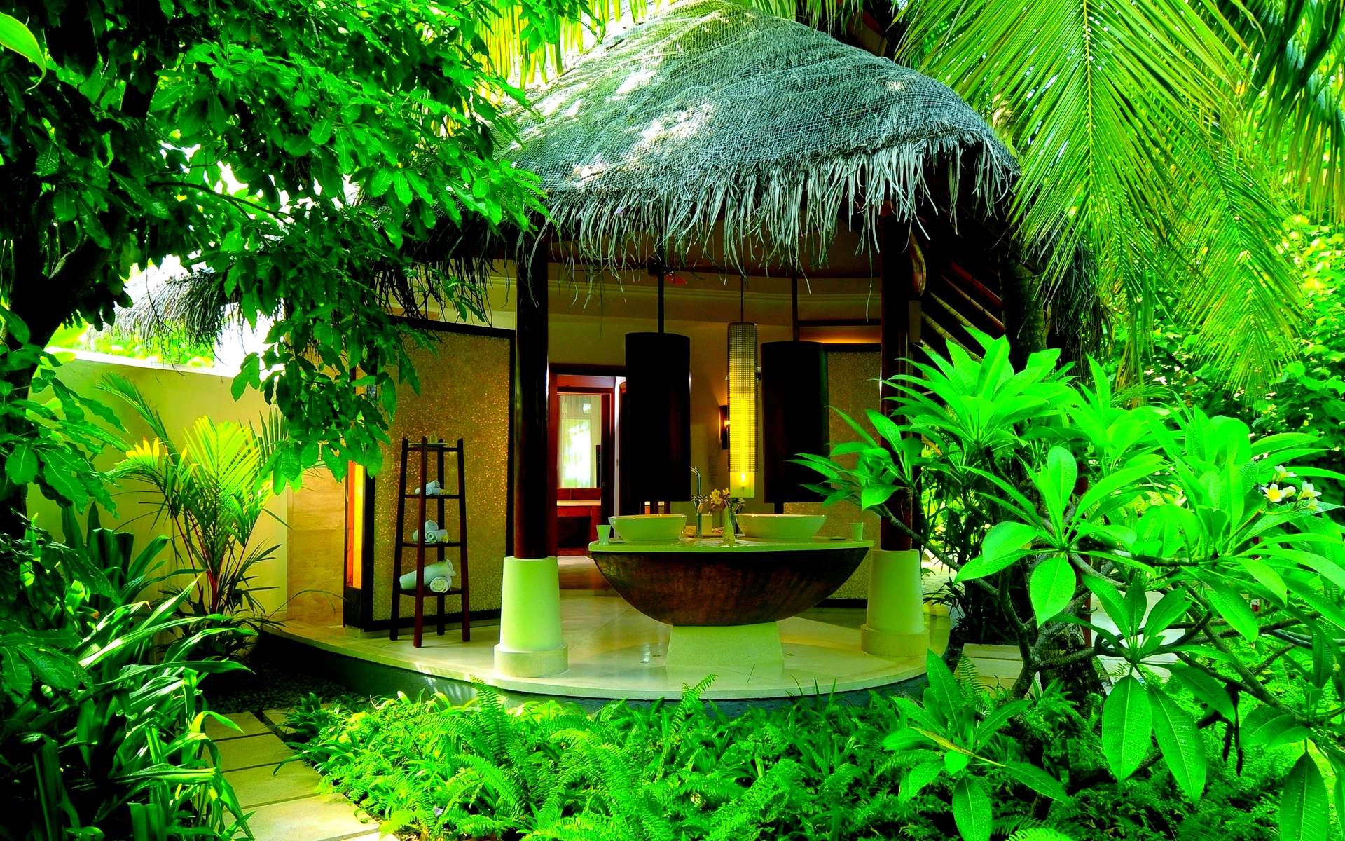 7/74* - Houses In Jungle - 1920x1200 Wallpaper 7/74* - Houses In Jungle - 1920x1200 Wallpaper