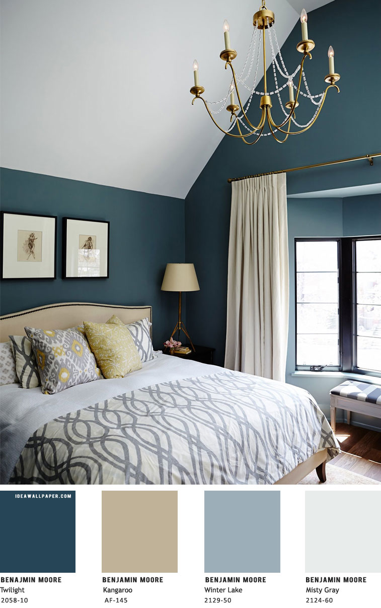 Beautiful Bedroom Color Scheme { Benjamin Moore } - Dreamy Bedroom Wall Colors - HD Wallpaper 