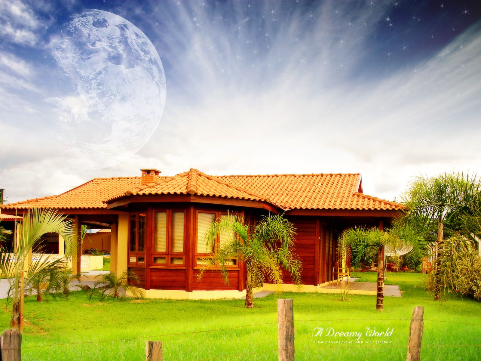 Beautiful Dream House Wallpaper - Dream House Desktop Wallpaper Hd - HD Wallpaper 