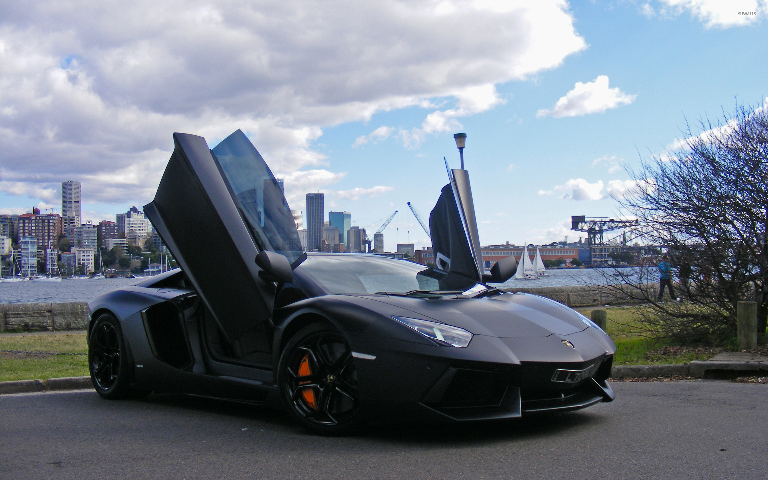 Lamborghini Car Door Open - HD Wallpaper 