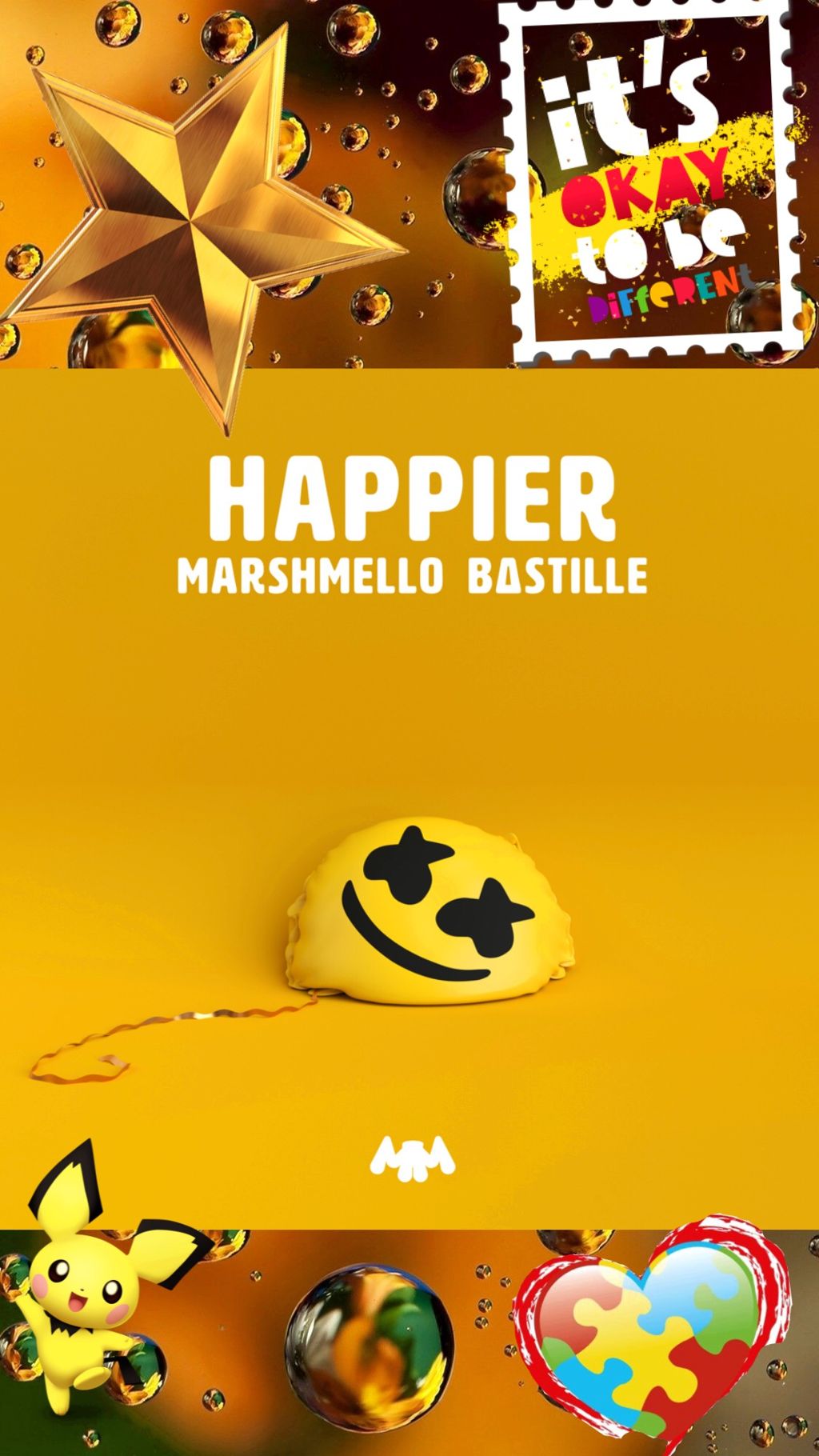 #freetoedit #marshmello #wallpaper #bastille #happier - Marshmello Happier - HD Wallpaper 