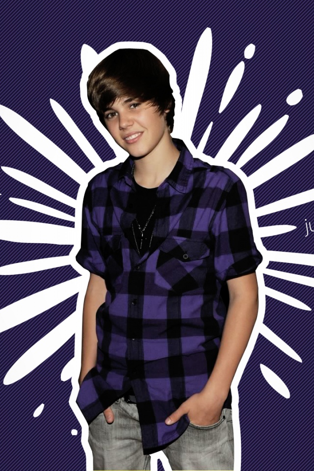 Justin Bieber Purple Shirt - HD Wallpaper 