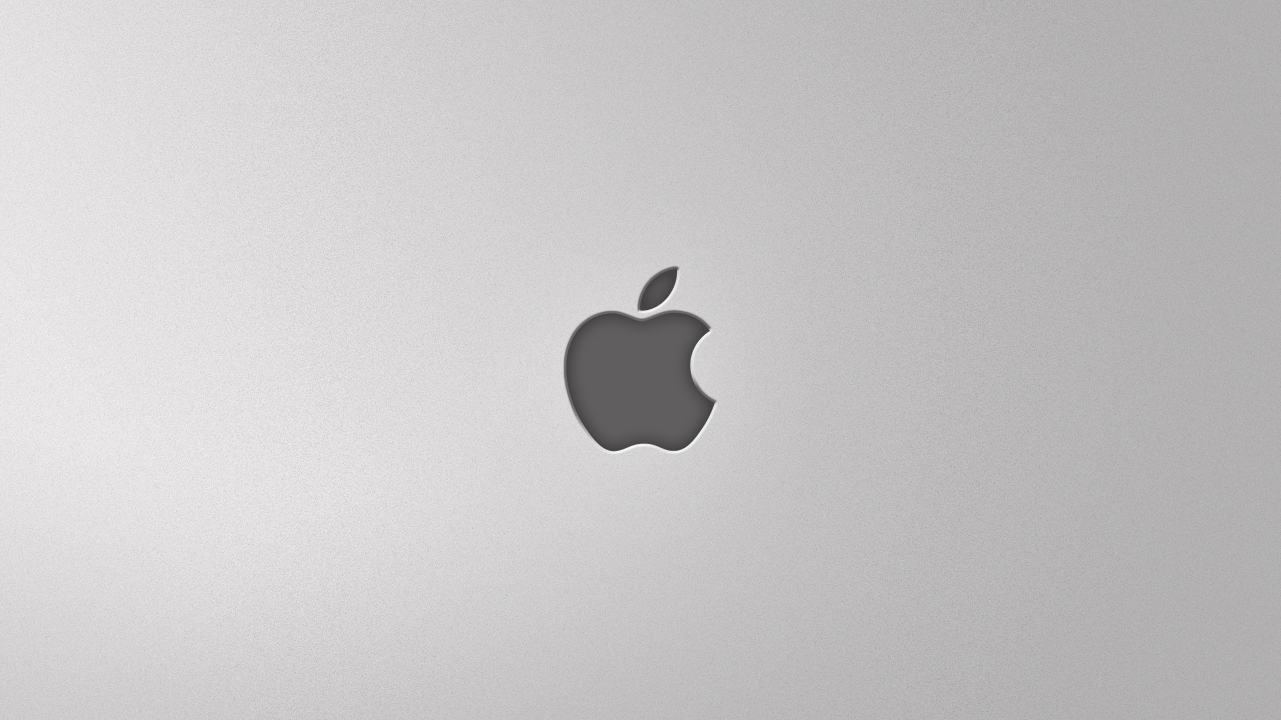Apple Logo Silver Background - HD Wallpaper 
