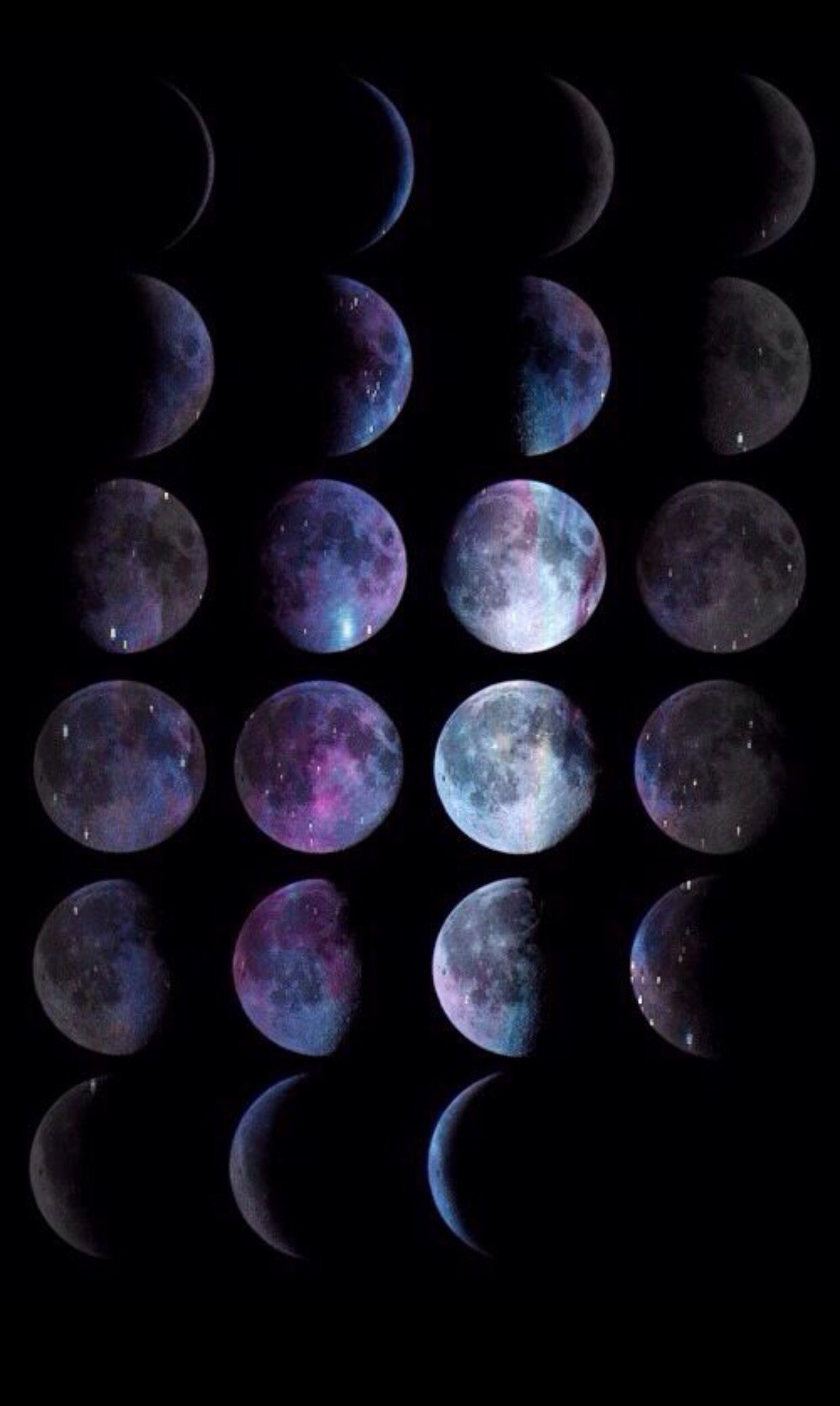 Iphone Wallpaper Moon, Goth Wallpaper, Galaxy Wallpaper, - Phases Of The Moon - HD Wallpaper 