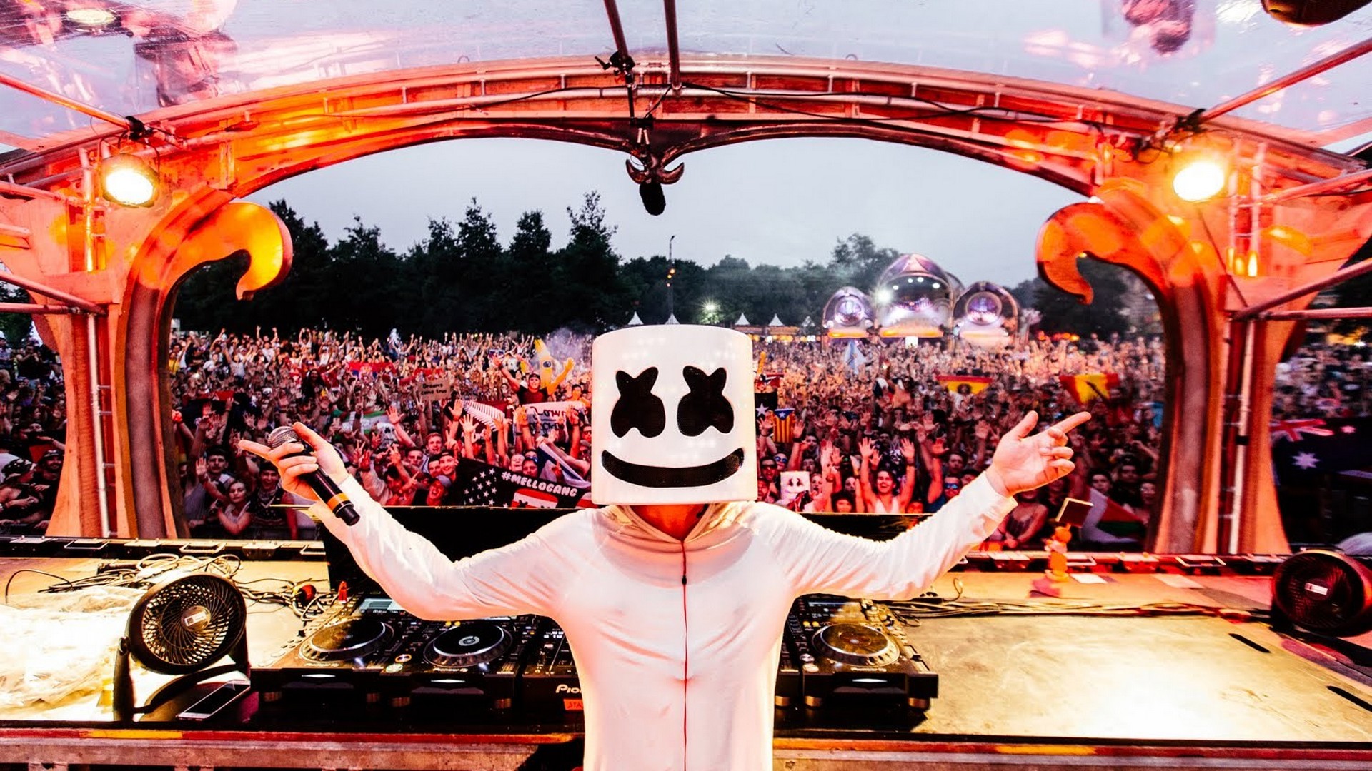 Best Marshmello Wallpaper With High-resolution Pixel - Marshmello Wall Paper - HD Wallpaper 