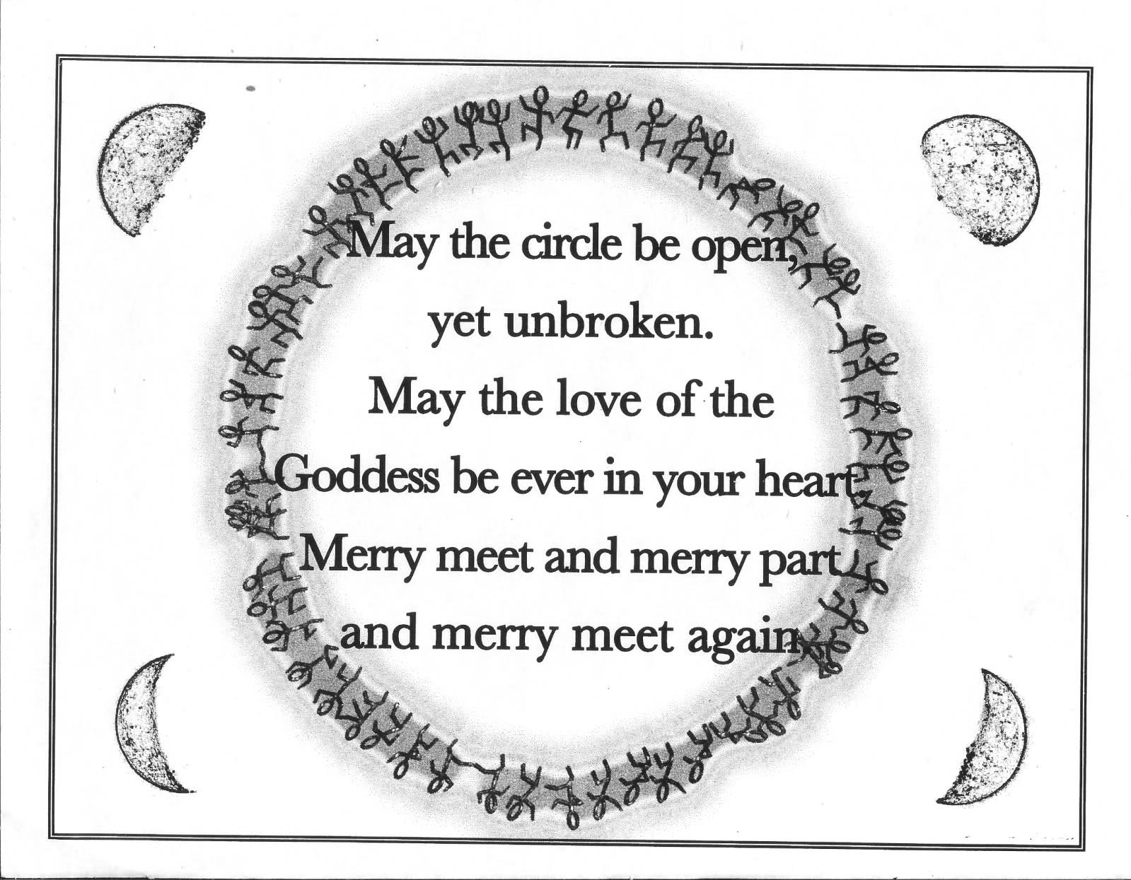 Wiccan, Dark, Best, Witch, Religion,wicca, Hd Wallpaper, - May The Circle Be Open But Unbroken - HD Wallpaper 