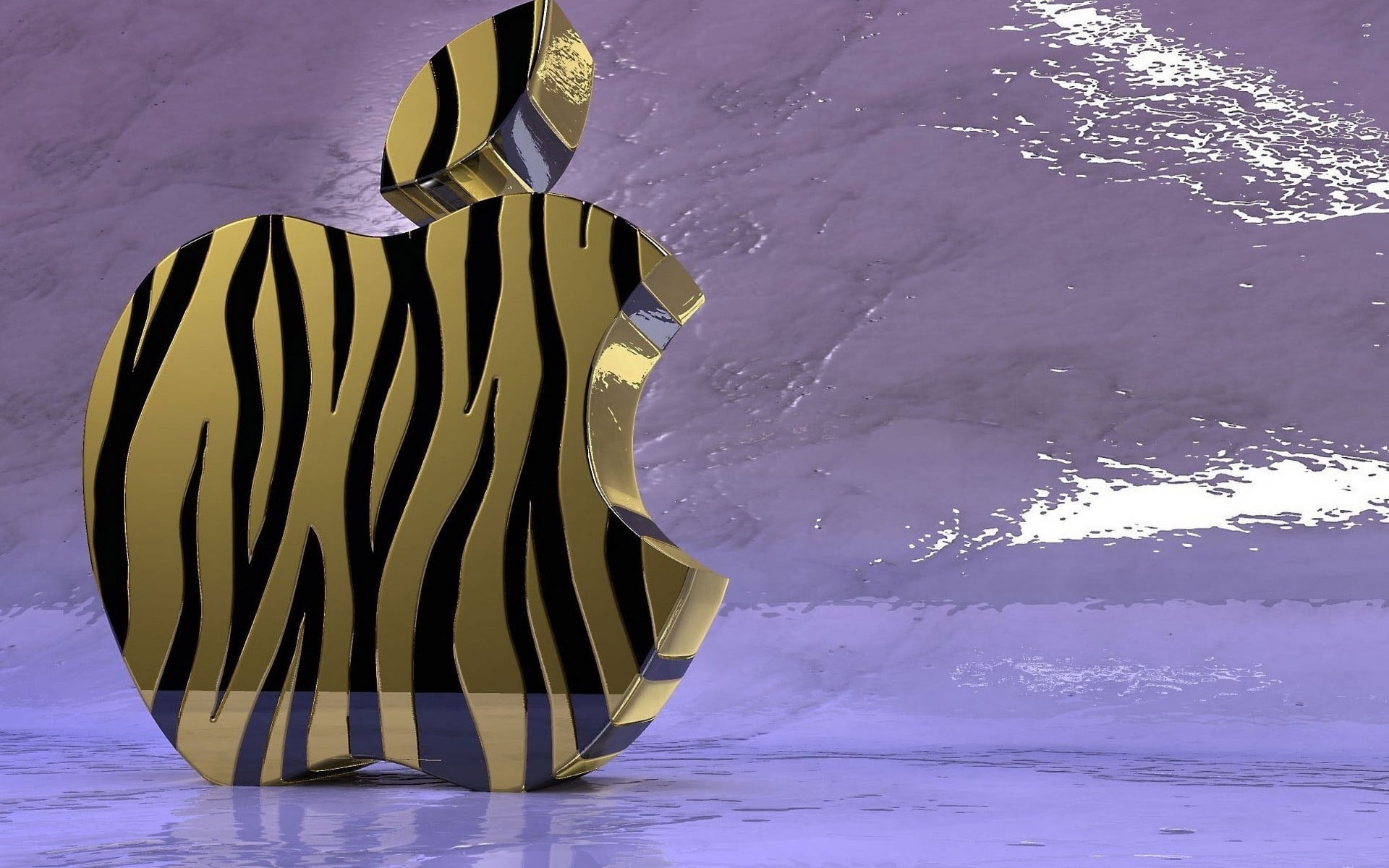 Zebra Print On Apple - HD Wallpaper 
