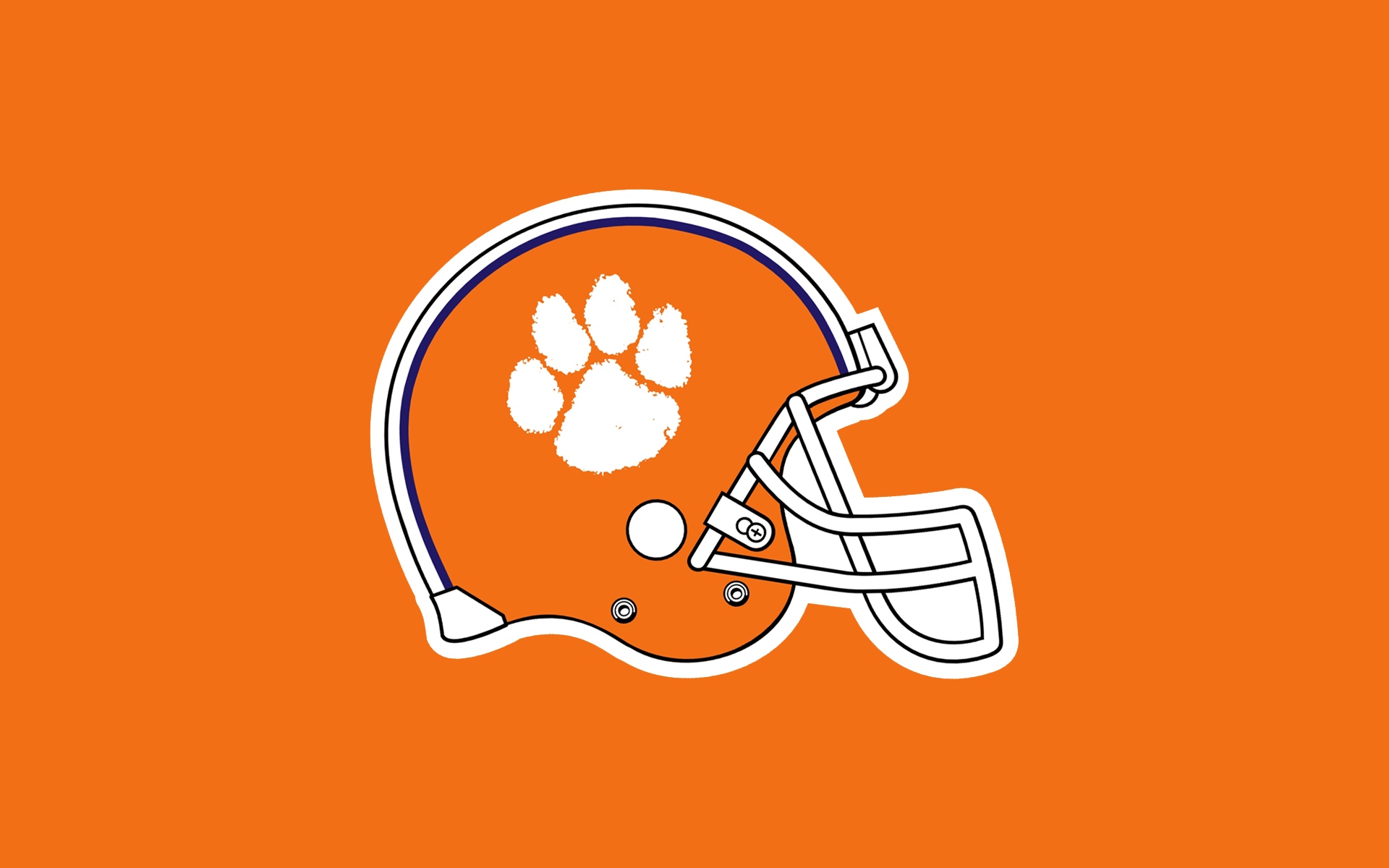 Wallpaper Clemson Tigers, Football, Logo - Logo Clemson Tigers Football - HD Wallpaper 