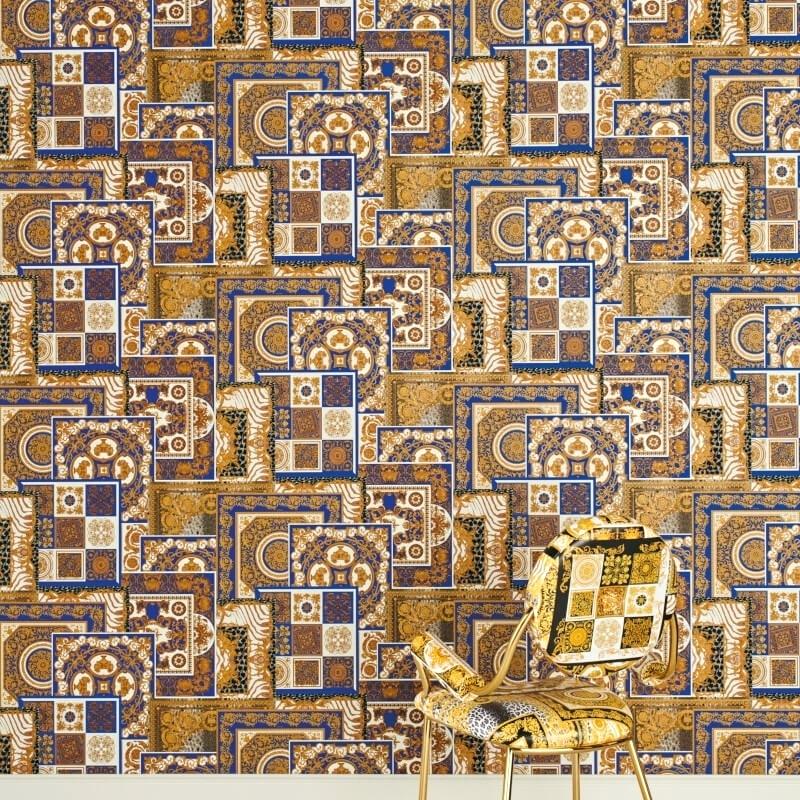 Navy Blue Gold Wallpaper Metallic 1 Room - 37048 1 - HD Wallpaper 