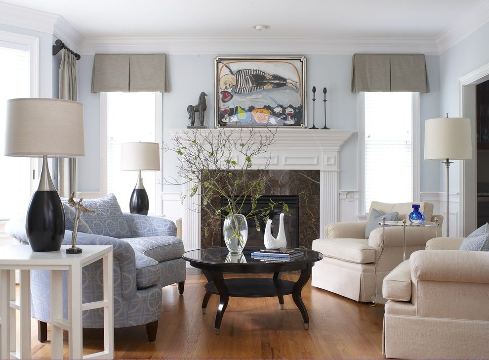 Benjamin Moore Eternity Living Room Traditional With - Living Room - HD Wallpaper 