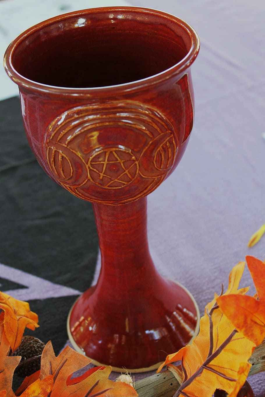 Red Ceramic Chalice, Ceremonial Cup, Pagan, Wiccan, - Ceremonial Cup - HD Wallpaper 