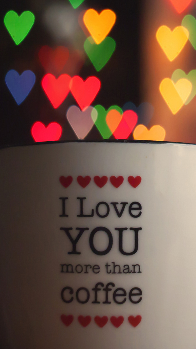 I Love You More Than Coffee Iphone Wallpaper - Ultra Hd Coffee Wallpaper For Mobile Hd - HD Wallpaper 