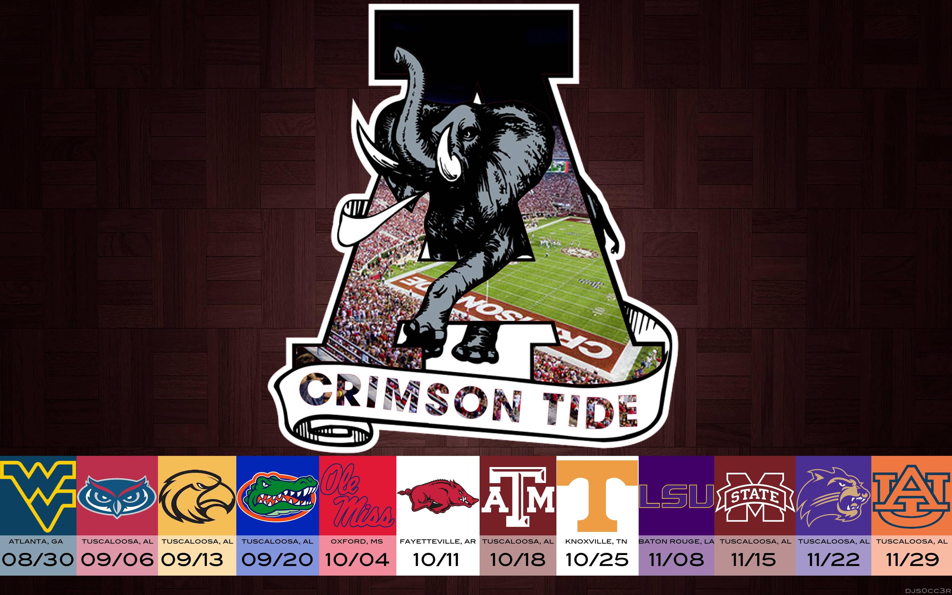 Crimson Tide Alabama College - HD Wallpaper 