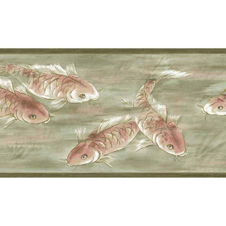 Asian Koi Fish Wallpaper Border 80b64166 - HD Wallpaper 