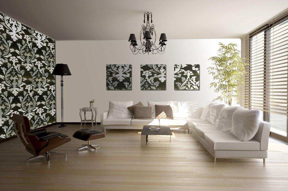 Wall Decorations Ideas For Living Room Awesome Wallpaper - Как Клеить Комбинированные Обои - HD Wallpaper 
